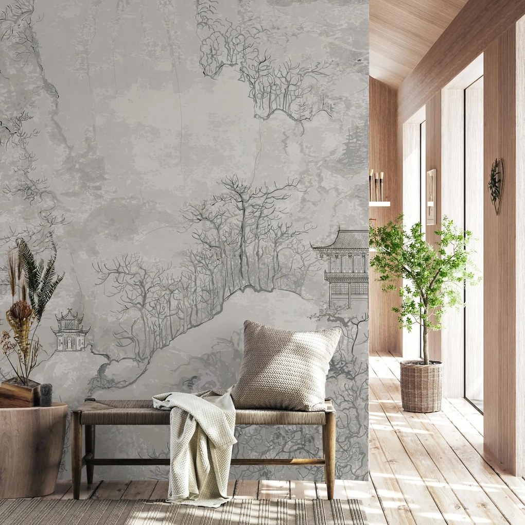 Fototapeta - Čínska krajina (147x102 cm)