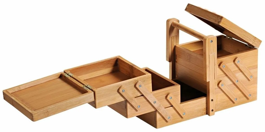 Kesper 58710 Organizér na šijacie potreby bambus, 29 x 19 x 16,5 cm