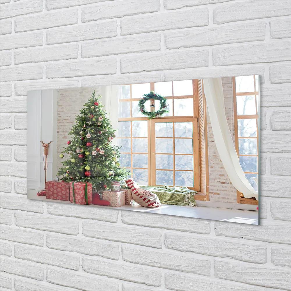 Obraz na akrylátovom skle Vianočné darčeky 125x50 cm
