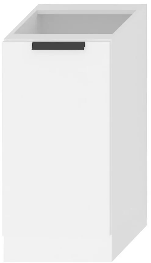 Kuchynská skrinka Denis d40 pl biely satén mat/biela