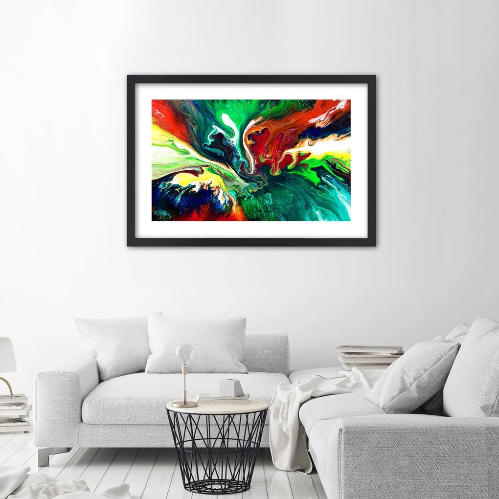 Gario Plagát Tekutá abstrakcia Farba rámu: Bez rámu, Rozmery: 30 x 20 cm
