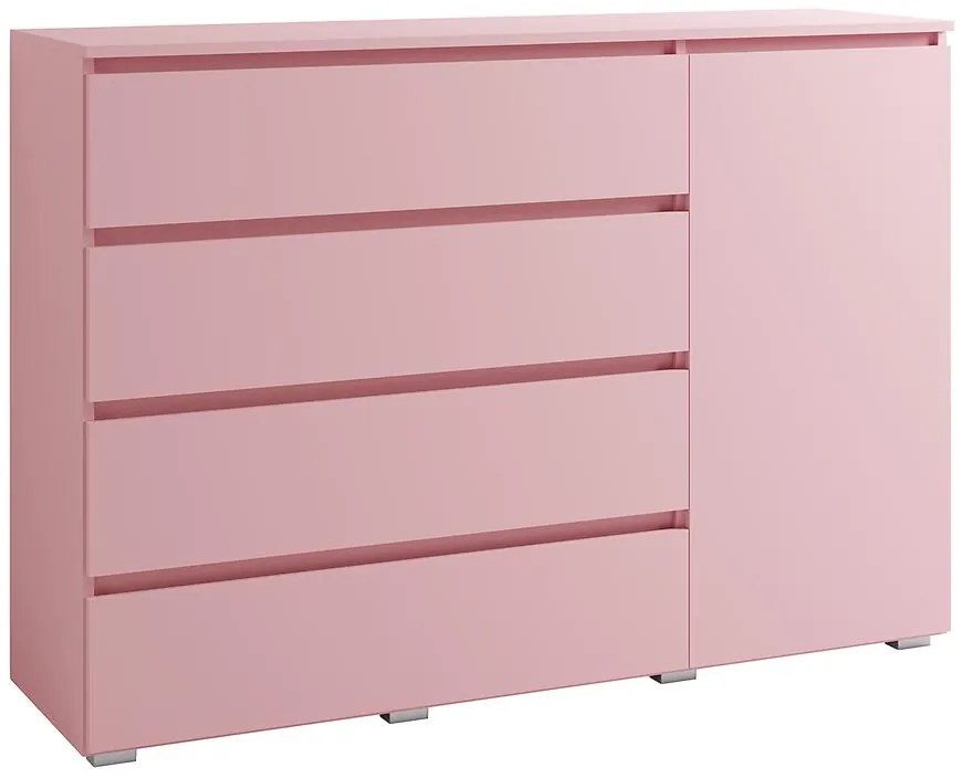 Komoda 4s1d Cosmo C05 Ružová