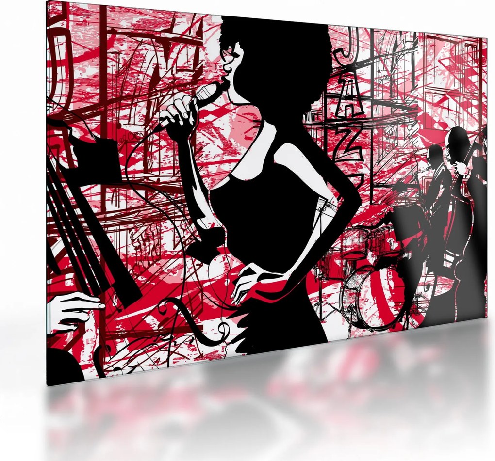 Sklenený obraz - Jazz (70x50 cm)