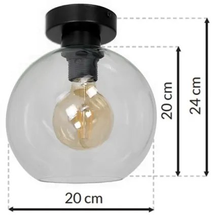 Stropné svietidlo SOFIA 1xE27/60W/230V číra