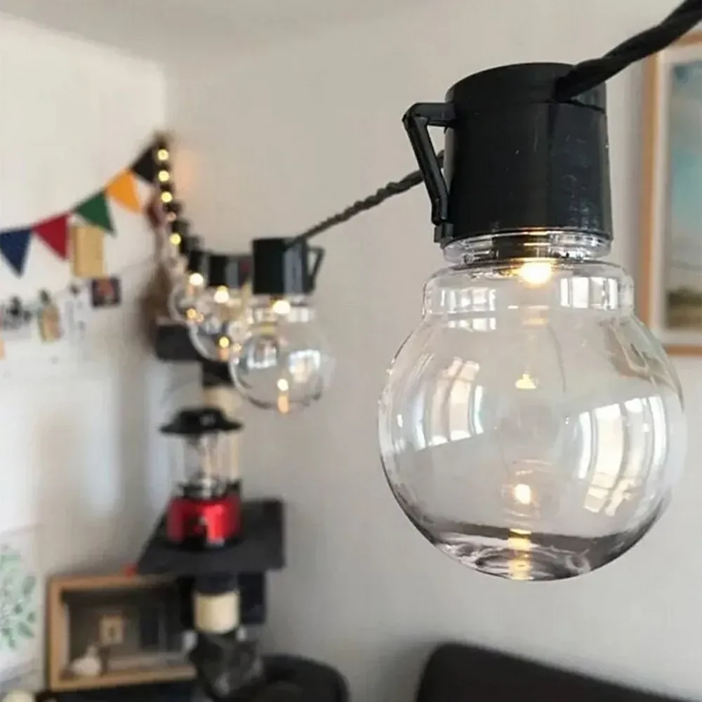 BERGE Solárna lampa 5m + 20 žiaroviek Garden Solar IP44 Vonkajšie