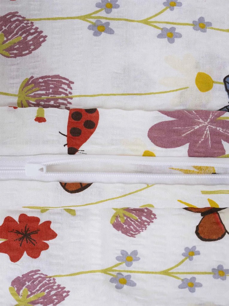 Krepová obliečka na vankúšik Renforcé 40 × 40 cm - Motýliky