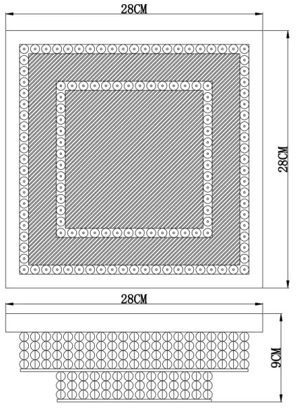 Globo 48214-16 - LED Stropné svietidlo CAKE LED/16W/230V