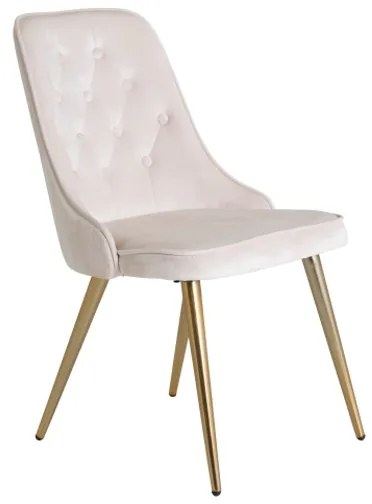 Velvet LYX stolička béžová/zlatá