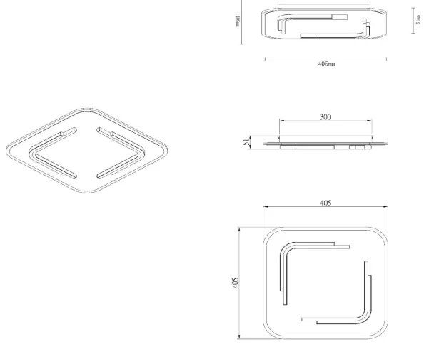 Lucide 44114/30/02 - LED Stropné svietidlo ANDREAS LED/30W/230V zlatá