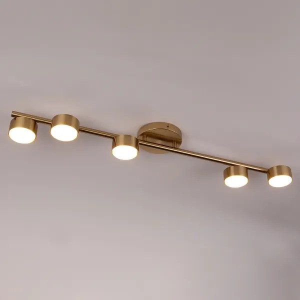 Bodové svietidlo PUNTO 5xGX53/12W/230V zlatá