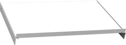 Vnútorná prídavná šikmá polica do dielenských skríň KOVOS, 950 x 600 mm, sivá, 1 ks