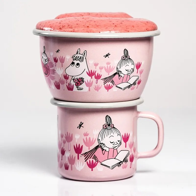 Miska Moomin Girls 0,3l, smalt / ružová