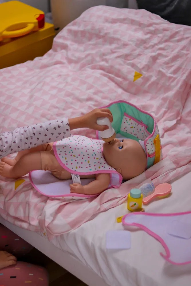 Prebaľovacia taška s príslušenstvom pre bábiky