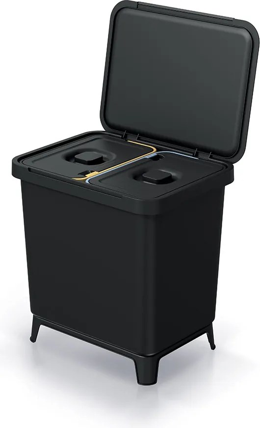 Odpadkový kôš SYSTEMO 2x10 l čierny
