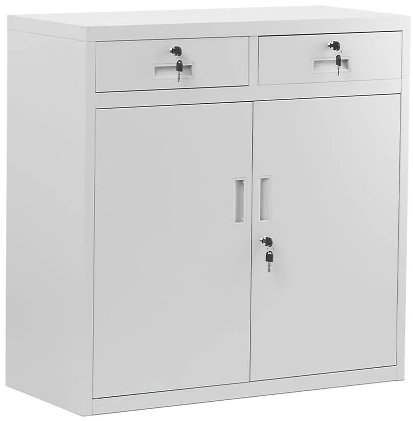 Skriňa Lena kovová šedý