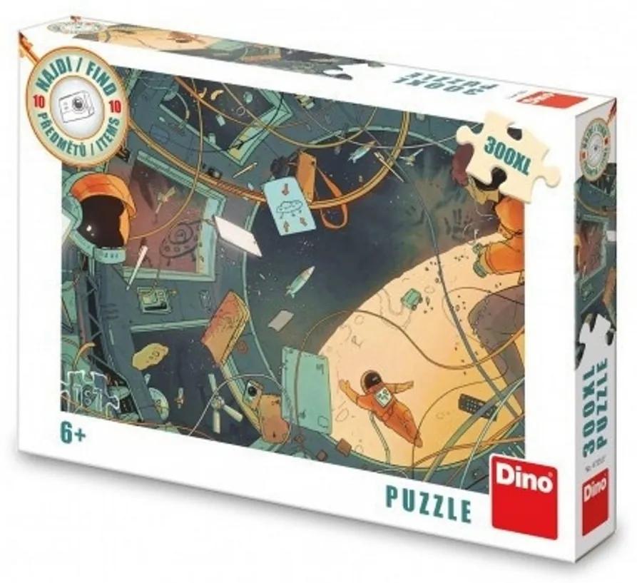 Dino Puzzle Vesmír - Nájdi 10 predmetov 47x33cm 300 dielikov XL v krabici 27x19x4cm