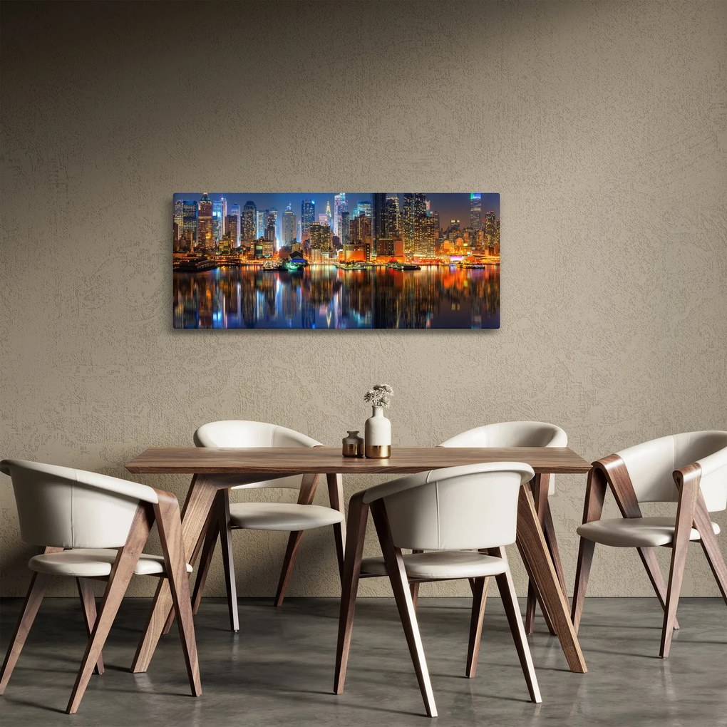 Obraz Manhattanu v noci (120x50 cm)