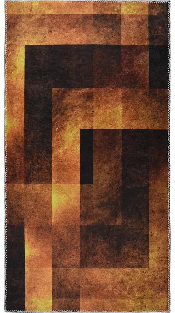 Oranžový umývateľný koberec 120x180 cm - Vitaus