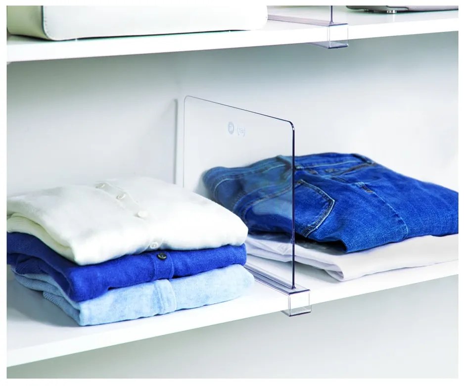 Transparentný rozdeľovač políc iDesign The Home Edit, dĺžka 30,9 cm
