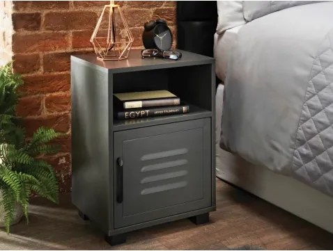 Nočný stolík Puerto, tmavo šedý%