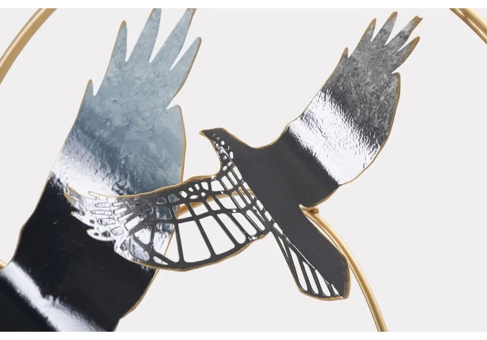 Kovová nástenná dekorácia 91x50 cm Birds – Mauro Ferretti