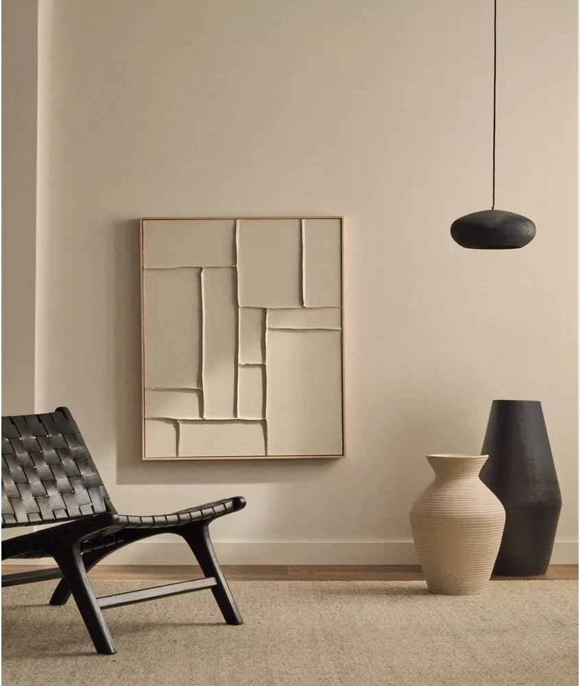 Ručne maľovaný/3D obraz s rámom/na plátne 80x100 cm Klis – Kave Home