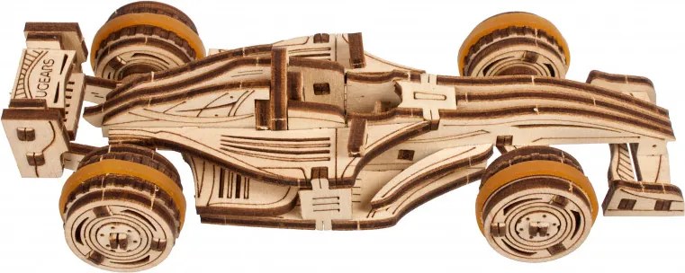 Ugears 3D mechanické puzzle Pretekár compact racer 90 ks