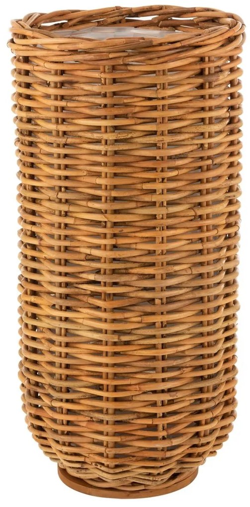 Vysoký okrúhly ratanový kvetináč Rattan honey - Ø51*109 cm