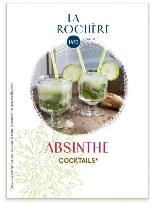 Súprava pohára a antikoro lyžičky 300 ml Absinthe – La Rochére