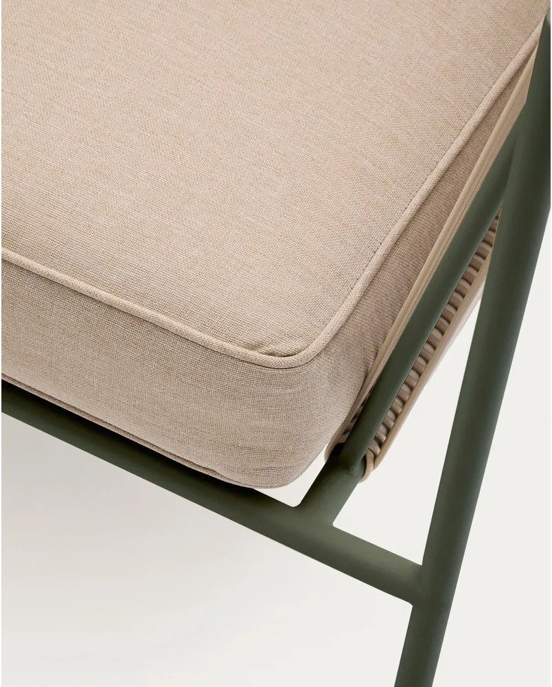 Zelená/béžová čalúnená záhradná pohovka Zivia – Kave Home