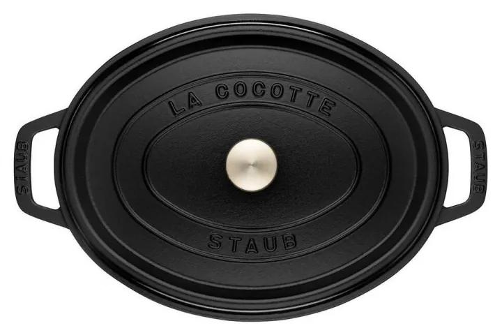 Staub Cocotte hrniec oválny 17 cm/1 l čierny, 1101725