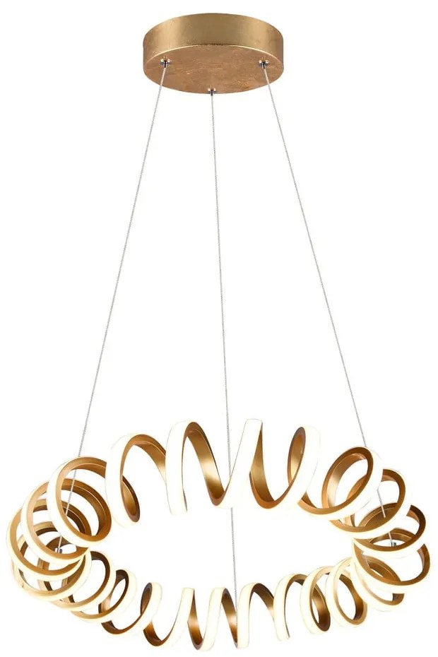 LED závesné svietidlo v zlatej farbe ø 55 cm Curl – Trio