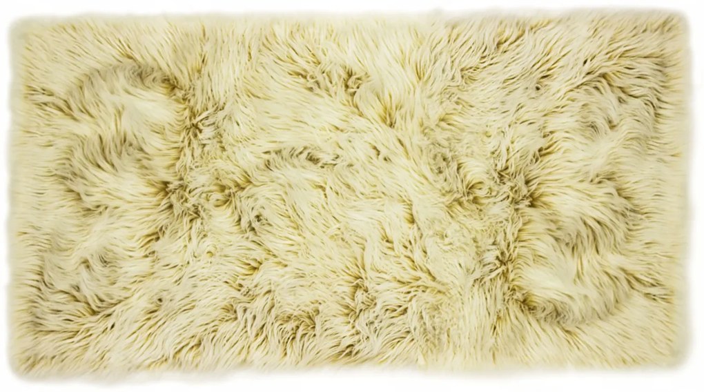 Kusový koberec s vysokým vlasom OMBRE 120 x 160 cm - horčicový