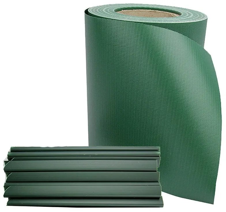 Bestent Tieniaca fólia na plot 19cm x 35m Green 450g/m2 + spony