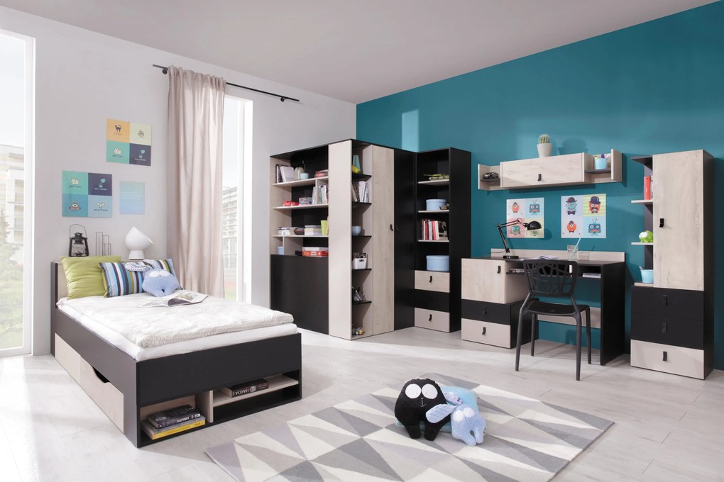 Meblar Regál Planet PL05 (2 farby) Farba: Čierna