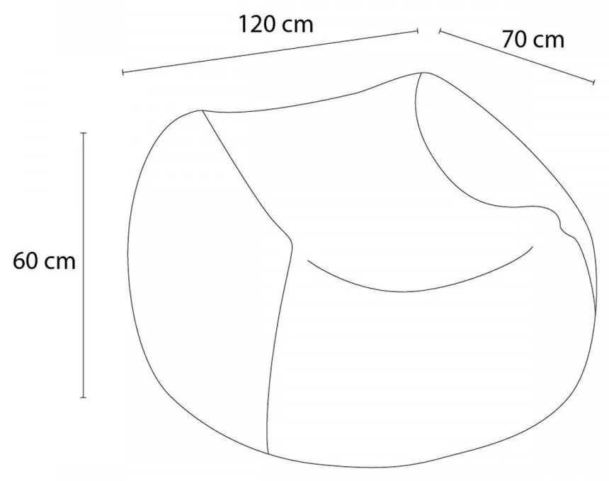 Sedací vak v horčicovej farbe Voltaire – Bobochic Paris