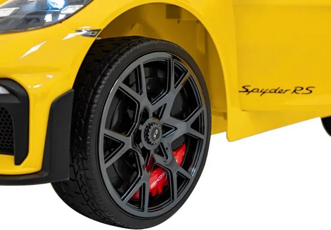 Elektrické autíčko Porsche Spyder RS 718 MP4 žlté