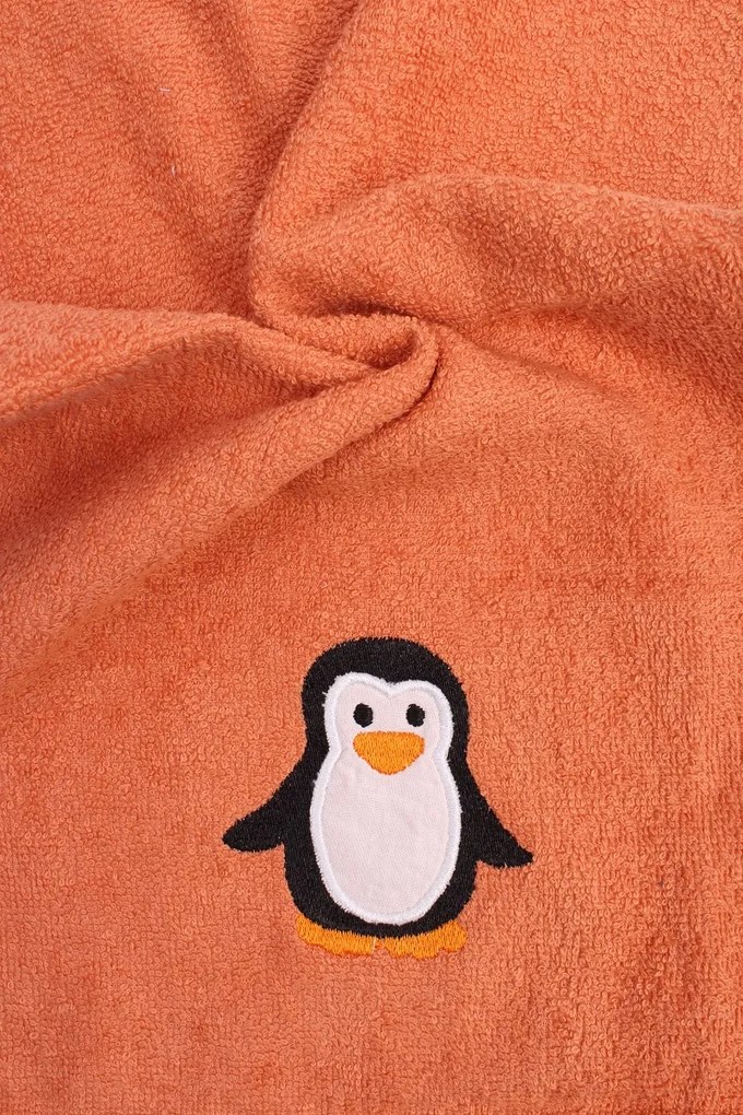 Detský uterák s výšivkou tučniak