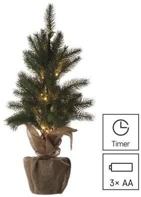 LED vánoční stromek Tedy s časovačem 52 cm teplá bílá