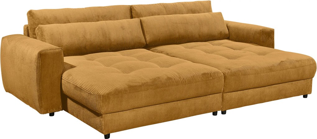 XXXLutz VEĽKÁ POHOVKA, textil, kompozitné drevo, žltá MID.YOU - Sedačky - 002220033610