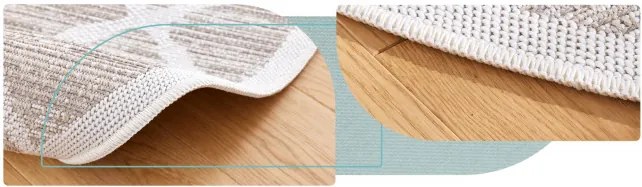 Koberec Adana Braid Grey kruh
