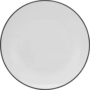 Dezertný tanier Luna Black Line 20 cm, biely%