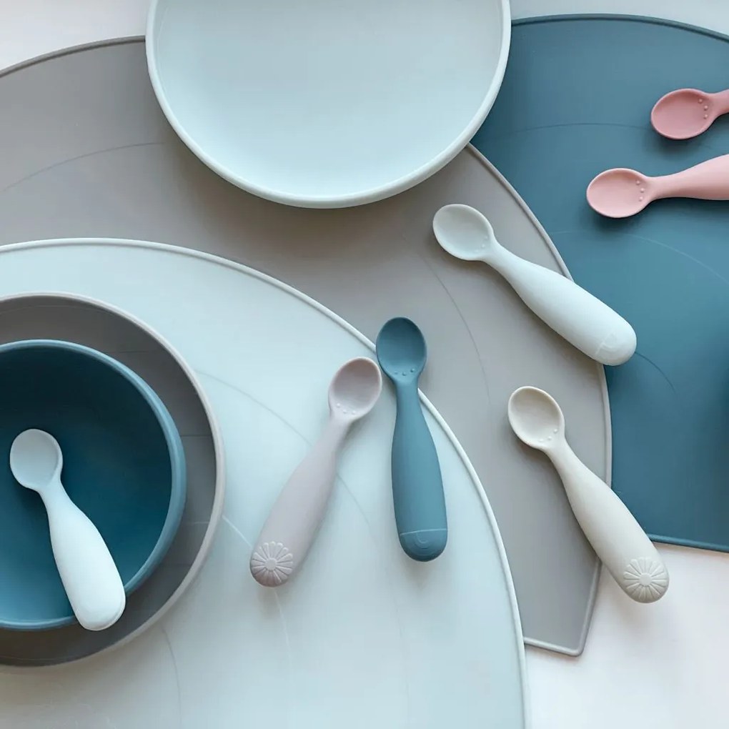 Cam Cam ApS Silikónová miska Rainbow Blue Mix – set 2 ks