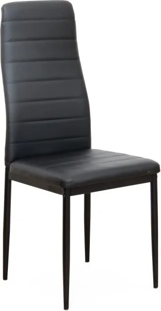 Židle, ekokůže černá / kov černá, COLETA NOVA 0000182179 Tempo Kondela
