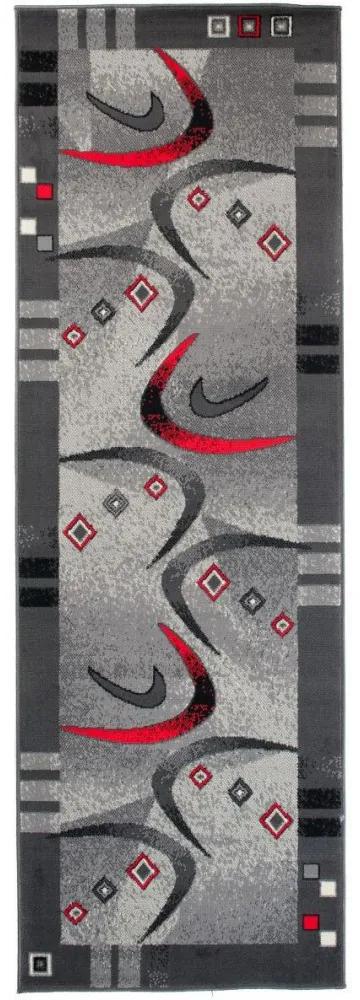 Kusový koberec PP Bumerang šedý atyp 70x150cm