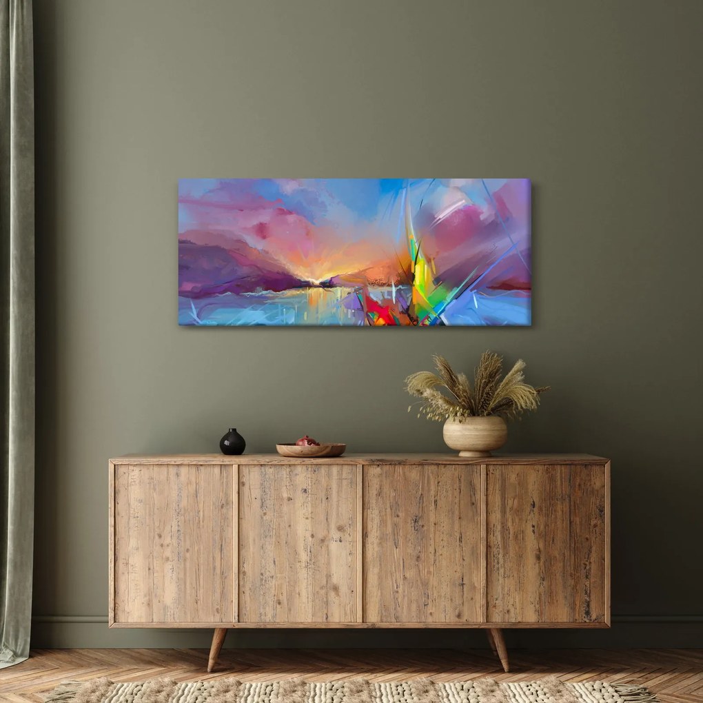 Obraz - Západ slnka (120x50 cm)