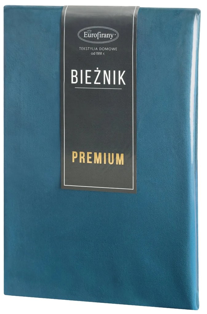 OBRUS VELVET 40X140 CM TMAVOMODRÝ