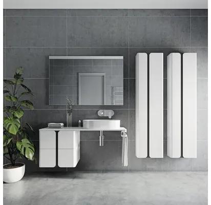Kúpeľňová skrinka vysoká RAVAK Balance 400 biela/grafit