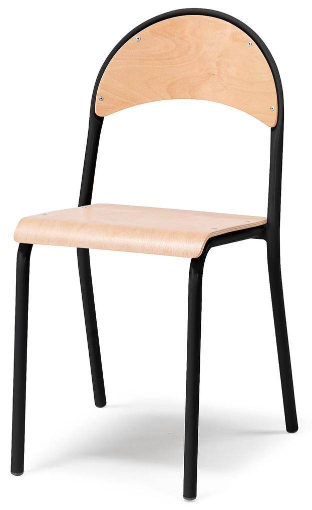 Jedálenská stolička TAMPA, buk / čierna