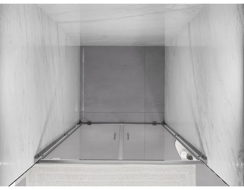 Mexen Exo, dvojité krídlové sprchové dvere 90x200 cm, 6mm číre sklo, chrómový profil, 8182-090-000-01-00